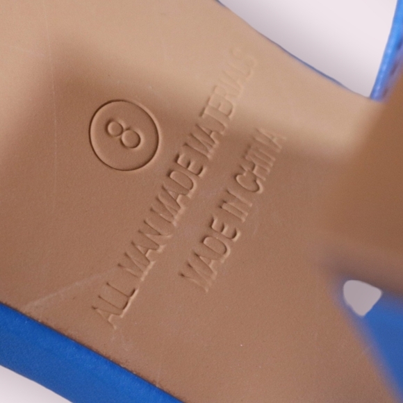 Lulus Ariellie Blue High Heel Sandals Block Heel Womens Size 8 Sold Out - Picture 4 of 7